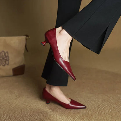 Elegant block-heel evening heels for women | Anok - 5