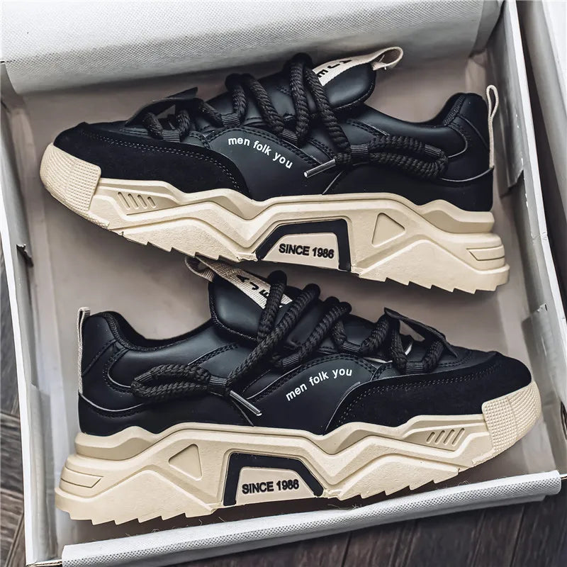 Classic everyday leather low-top trainers for men | Matteo -9