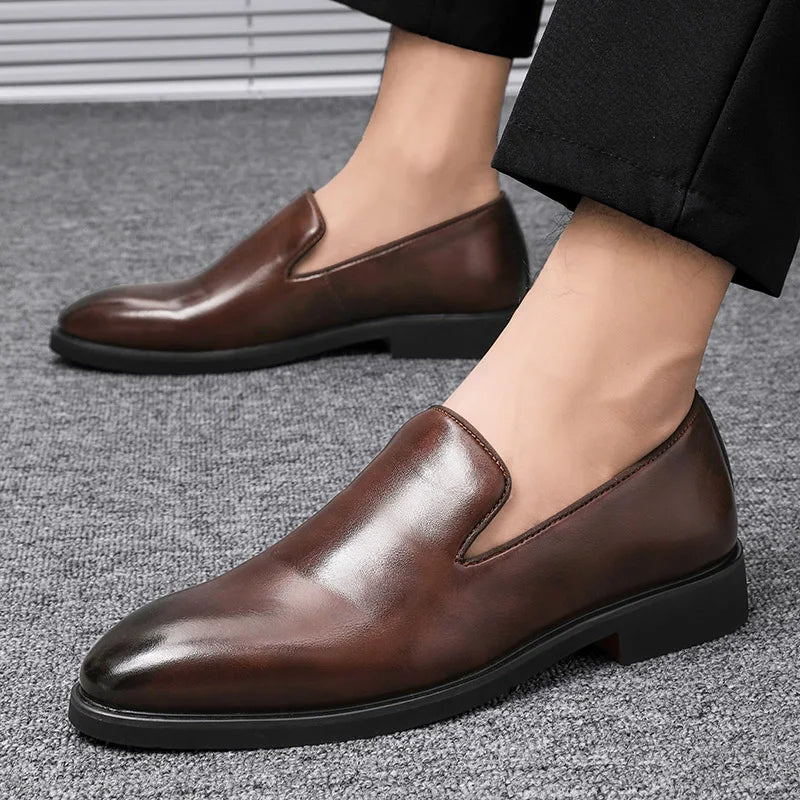Classic leather slip-on loafers for men | Noctis - 10
