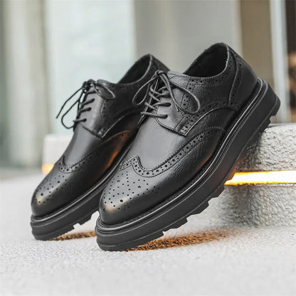 Classic smart brogue Derby shoes for men | West -5