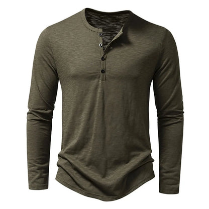 Classic henley relaxed top for men | Dixon - 4
