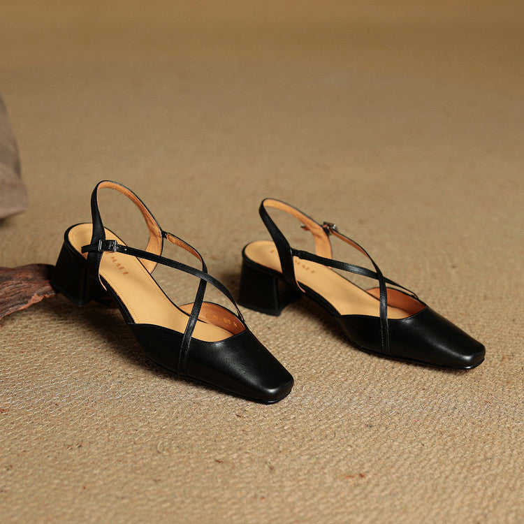 Elegant block-heel evening heels for women | Cecelia - 10