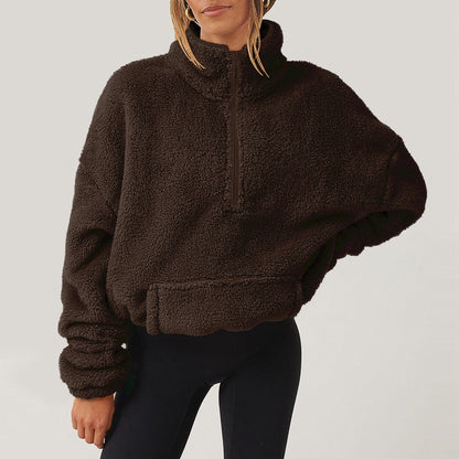 Classic half-zip knit sweater for women | Alpine - 3