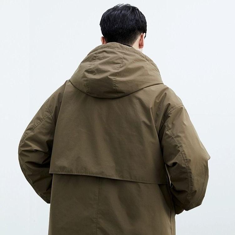 Long Hooded Overcoat Stylish For Men | Harrington