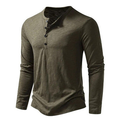 Classic henley relaxed top for men | Dixon - 5