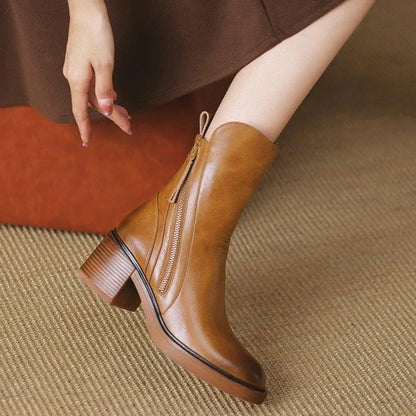 Block Heel Ankle Boots Stylish for Women | Mirella