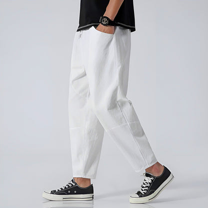 Cropped Drawstring Trousers Versatile for Men | Ardent