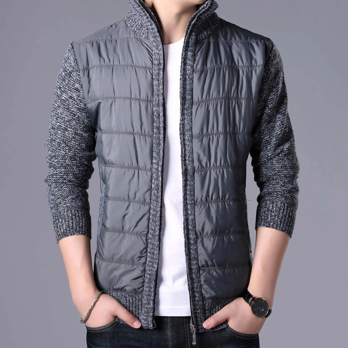 Hybrid Quilted Jacket Stylish For Men | Ezra