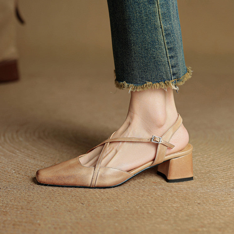 Elegant block-heel evening heels for women | Cecelia - 12
