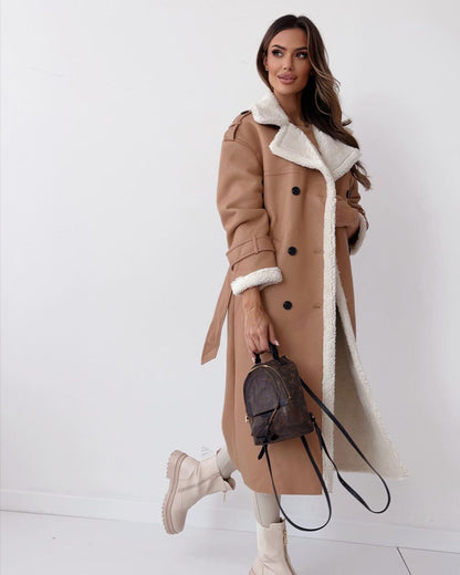 Double Breasted Long Coat Stylish For Women | Vivienne