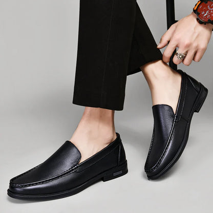 Classic leather slip-on loafers for men | Verona - 14