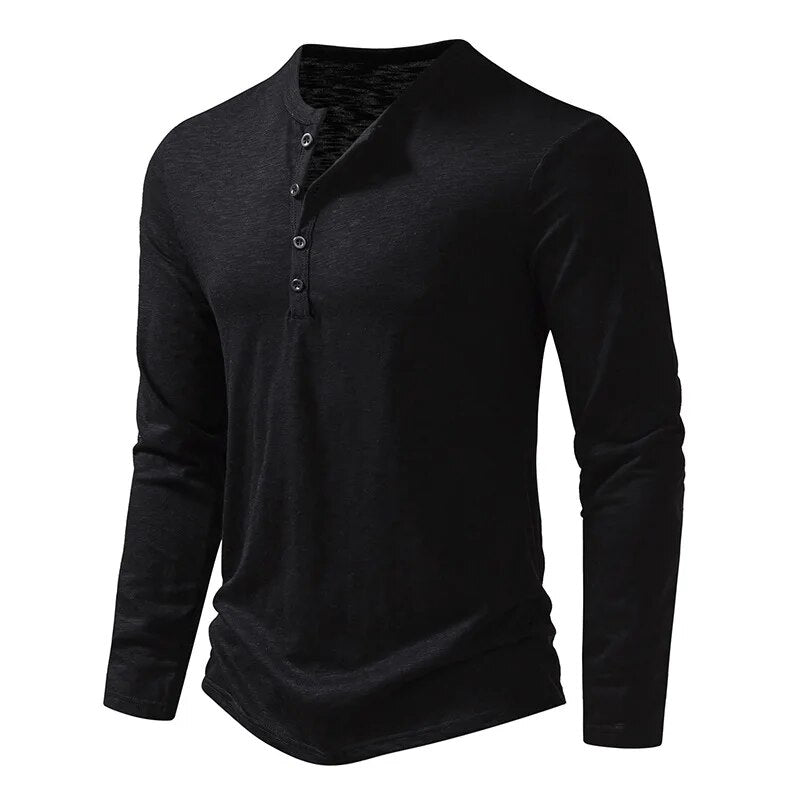 Classic henley relaxed top for men | Dixon - 15