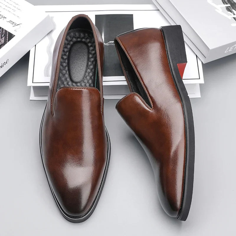 Classic leather slip-on loafers for men | Noctis - 7
