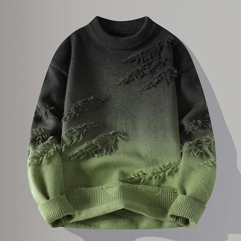 Gradient Crew Neck Pullover Stylish for Men | Darius
