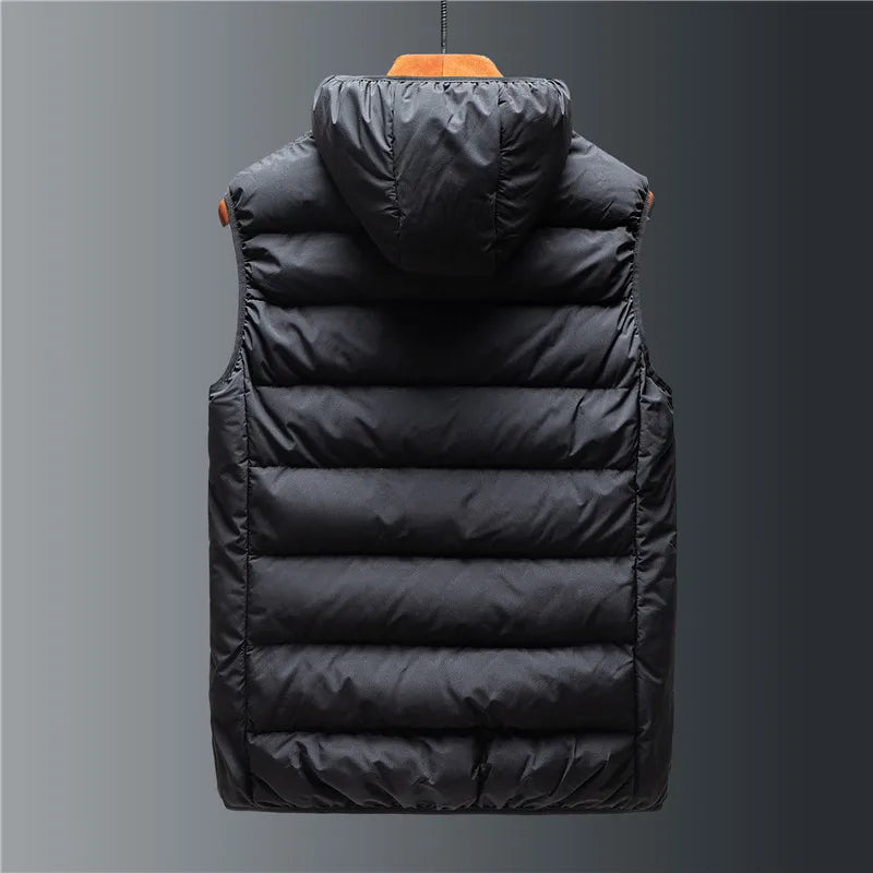 Hooded Quilted Gilet Stylish for Men | Rowan