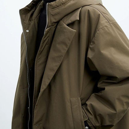 Long Hooded Overcoat Stylish For Men | Harrington