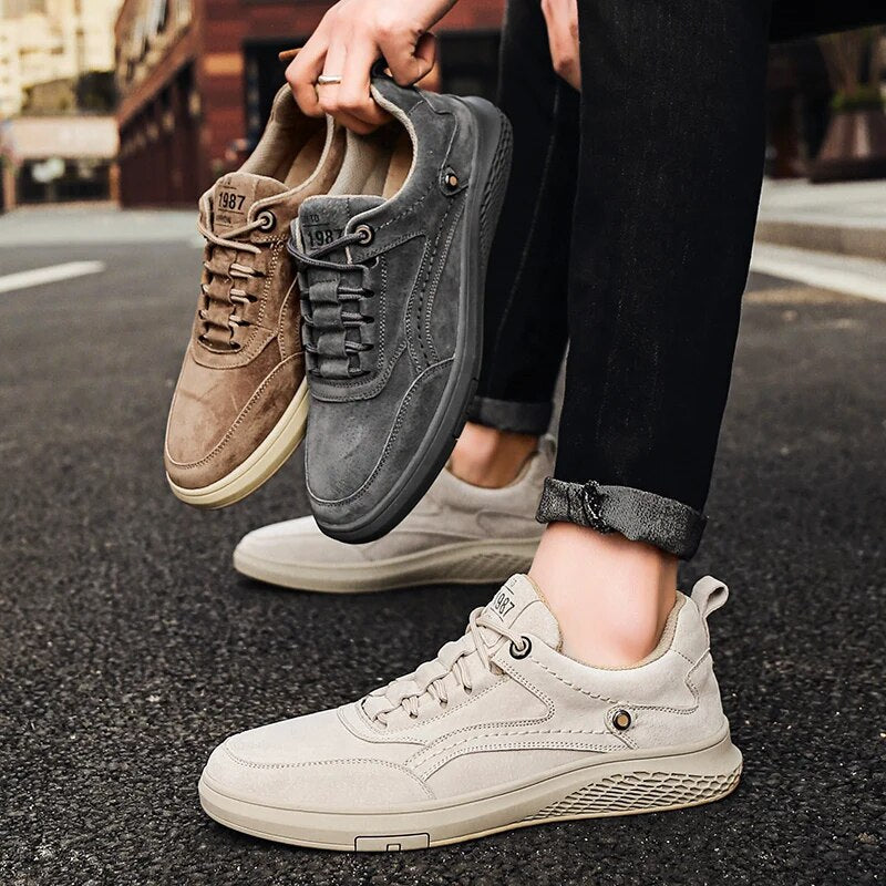 Classic suede casual trainers for men | 1987 - 18