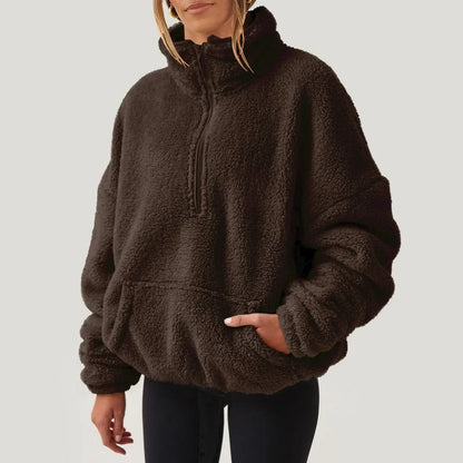 Classic half-zip knit sweater for women | Alpine - 2