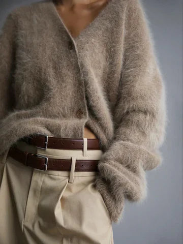 Soft cashmere button-up cardigan for men | Ella - 2