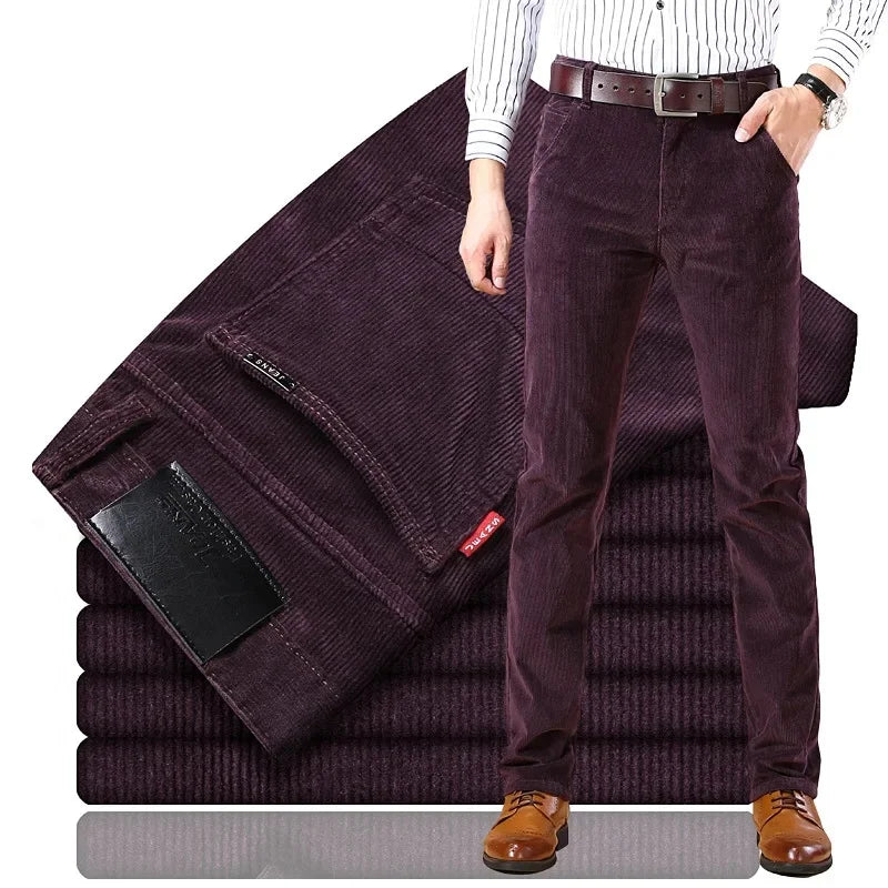 Classic Corduroy Trousers Versatile for Men | Harrington