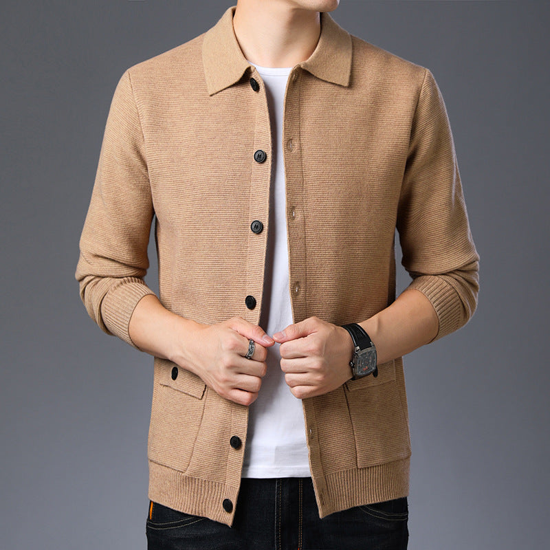 Cosy knit patchwork everyday jacket for men | Heritage - 2
