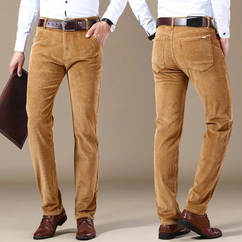 Classic Corduroy Trousers Versatile for Men | Harrington