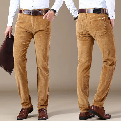 Classic Corduroy Trousers Versatile for Men | Harrington