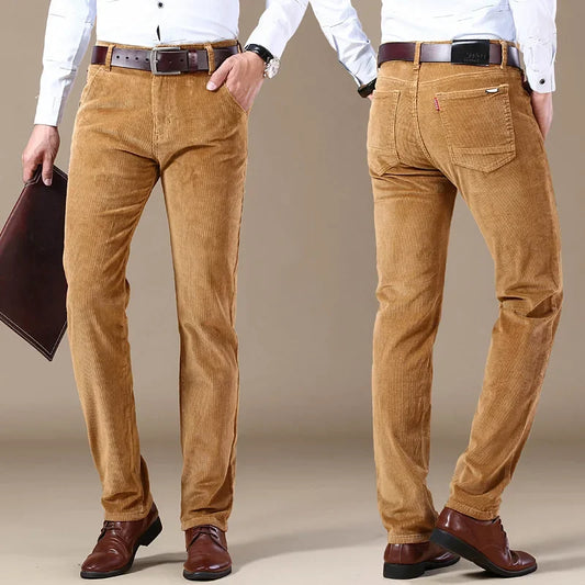 Classic Corduroy Trousers Versatile for Men | Harrington