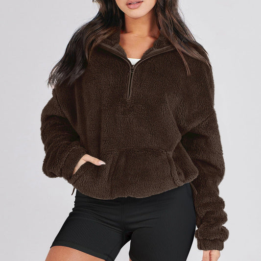 Classic half-zip knit sweater for women | Alpine - 1
