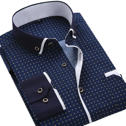 Long Sleeve Button Down Shirt Classic For Men | Brent