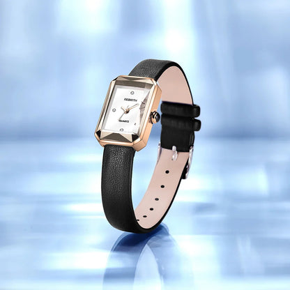 Classic leather strap wristwatch for women | Aurora - 5