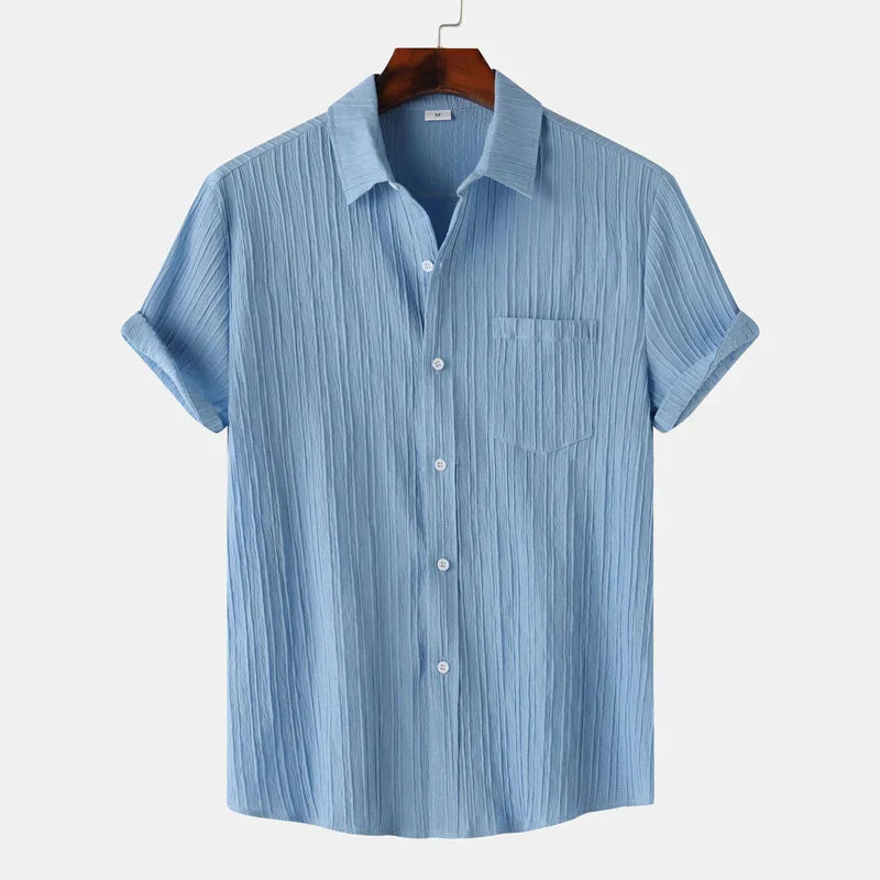 Breathable linen everyday shirt for men | Coastal - 11