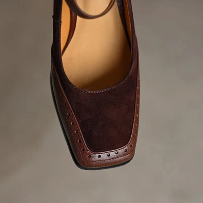 Elegant block-heel evening heels for women | Terra - 5
