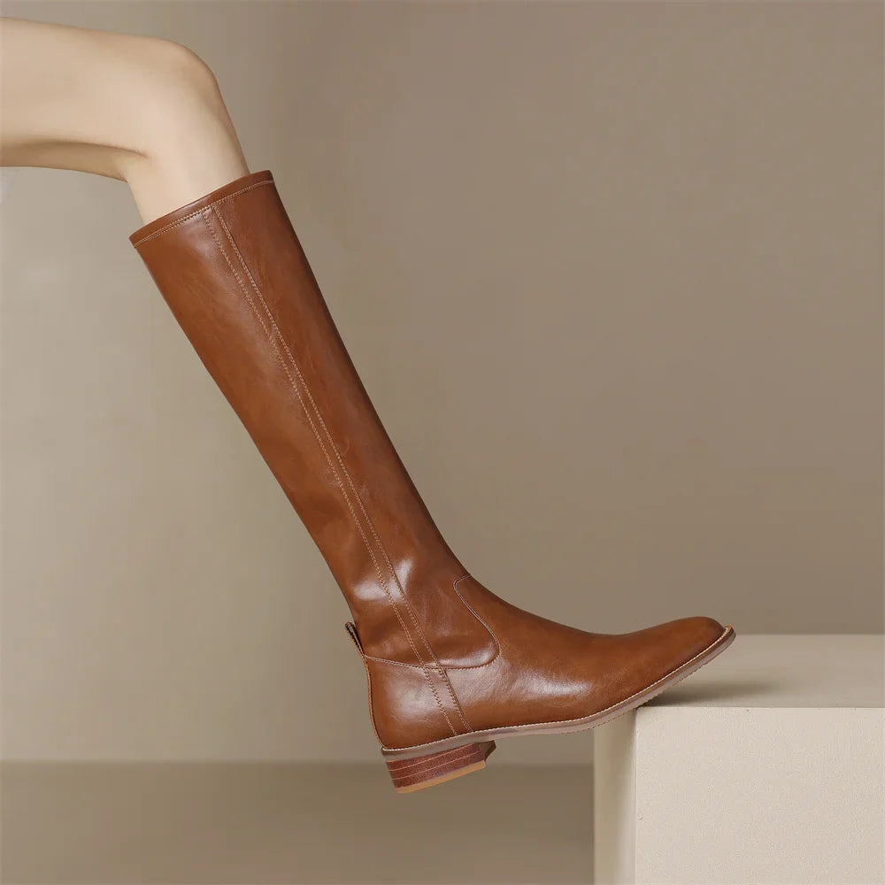 Genuine leather classic boots for men | Adeline - 9