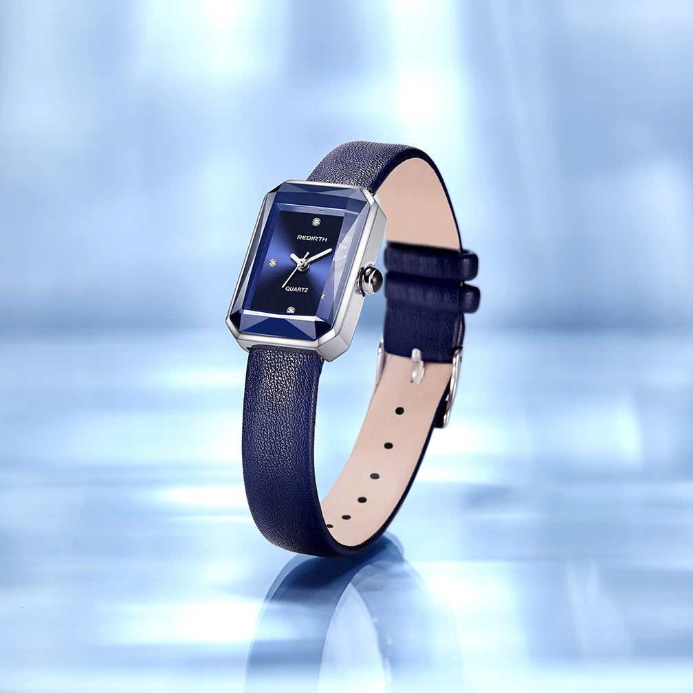 Classic leather strap wristwatch for women | Aurora - 10