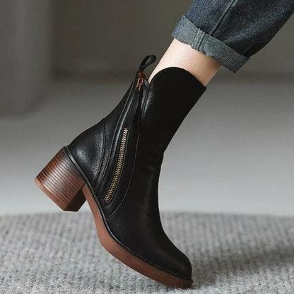 Block Heel Ankle Boots Stylish for Women | Mirella