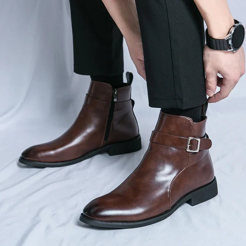 Classic leather chelsea boots for men | Sergio - 9