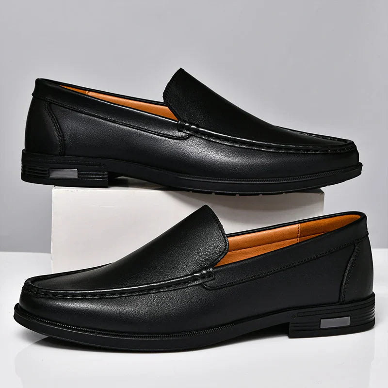 Classic leather slip-on loafers for men | Verona - 2