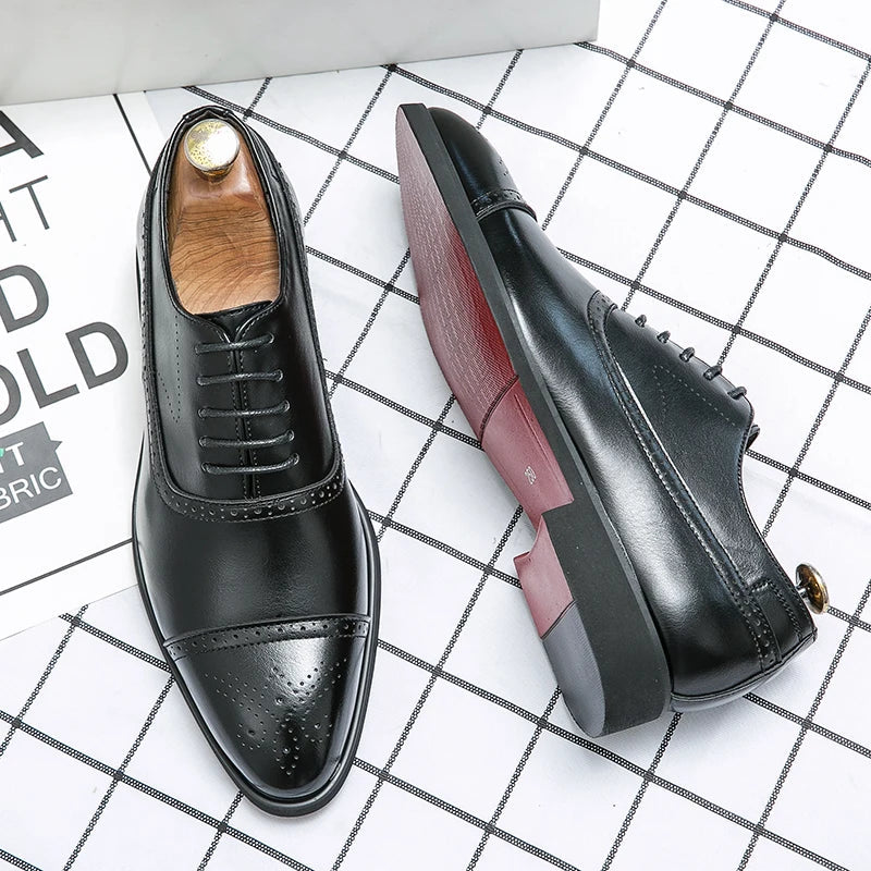 Refined classic brogue Oxford shoes for men | Oxford Royal -2