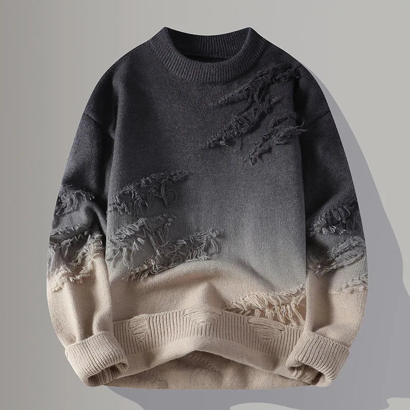 Gradient Crew Neck Pullover Stylish for Men | Darius