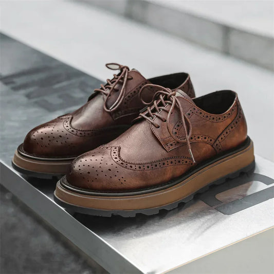 Classic smart brogue Derby shoes for men | West -1