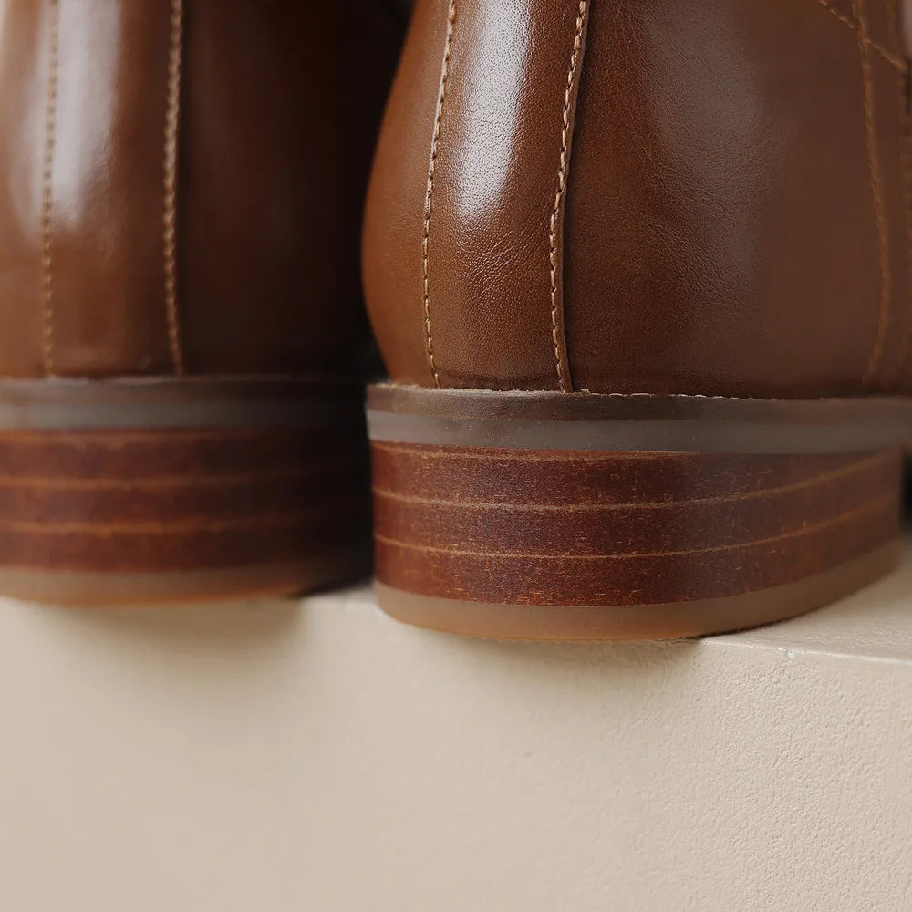 Genuine leather classic boots for men | Adeline - 14