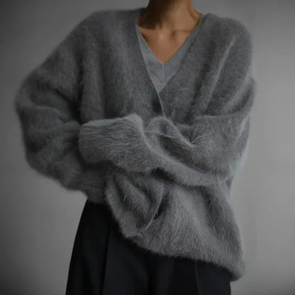 Soft cashmere button-up cardigan for men | Ella - 6