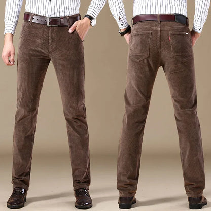 Classic Corduroy Trousers Versatile for Men | Harrington