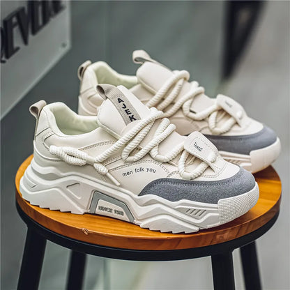 Classic everyday leather low-top trainers for men | Matteo -7