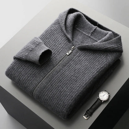 Refined Zip Hoodie Trendy for Men | Matteo