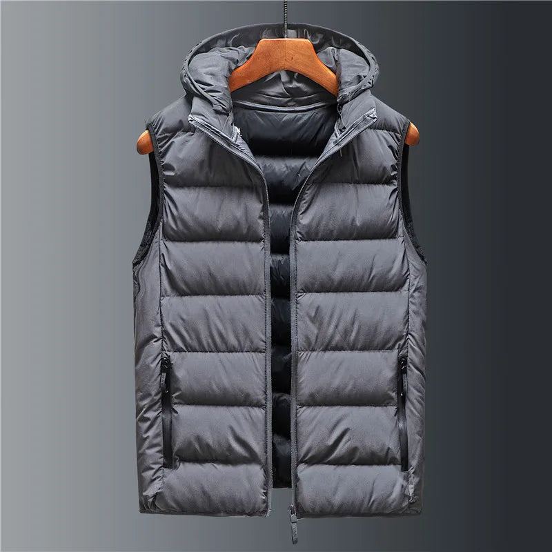 Hooded Quilted Gilet Stylish for Men | Rowan