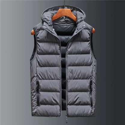 Hooded Quilted Gilet Stylish for Men | Rowan