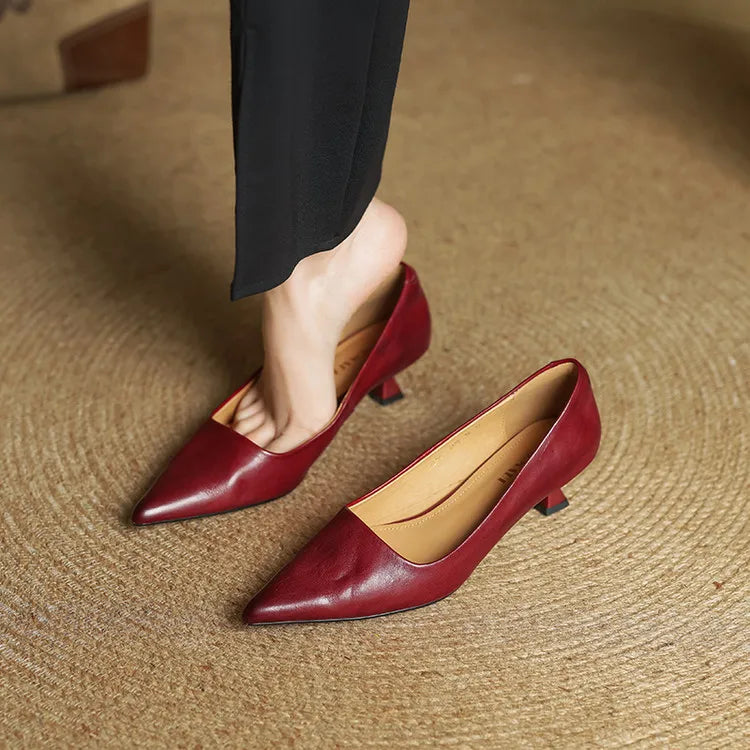 Elegant block-heel evening heels for women | Anok - 2
