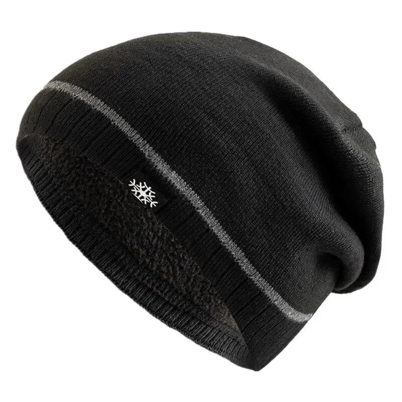 Warm casual everyday knitted winter beanie for men -8